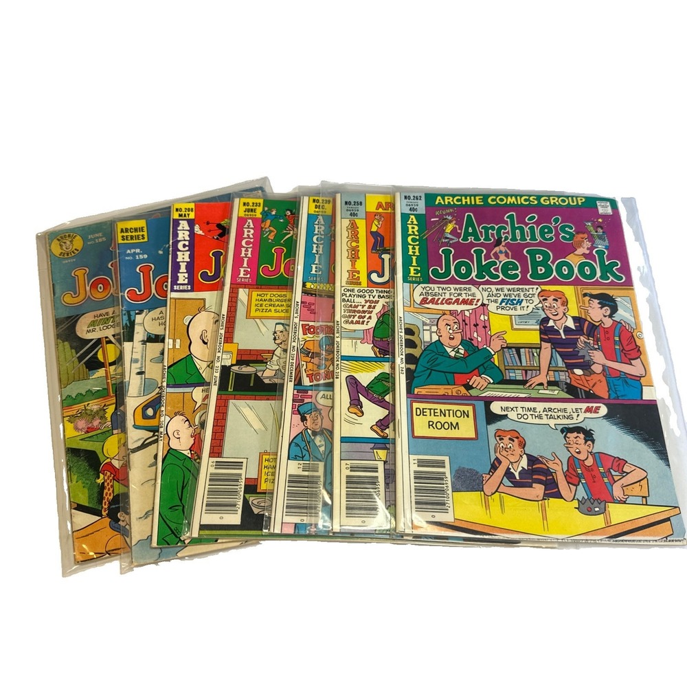 Lot of 7-Archie's Joke Book #185, #159, #208,#233, #239, #258, and #262